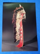 Postcard Kiowa Headdress Oklahoma Native American Art 1997 SAIM picture