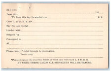 c1880's LA Weaver Louisville & Nashville Railroad Co Chicago IL Postal Card picture