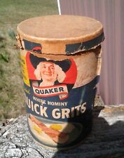 Vintage Early Quaker Quick Grits Enriched White Hominy Quaker Oats Company picture
