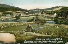 Vermont~Middlesex Valley from CVRR Central Vermont Railroad ~1905 Postcard picture