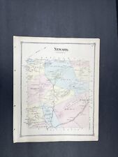 1875 Antique Map of Newark Vermont Color Map VT F.W. Beers Caledonia County picture