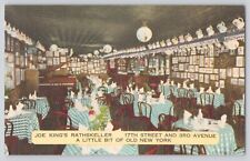 Postcard New York City Joe King's Rathskeller Restaurant German Cuisine Vintage picture