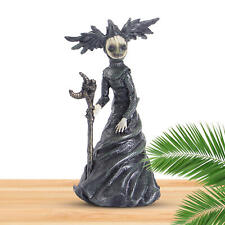 Halloween Resin Witch Figurine Small Witch Statue Garden Tabletop Decoration picture