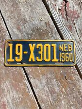 1960 Nebraska TRAILER License Plate - 