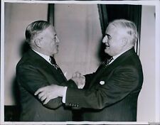 1937 Sen Joe Guffey Congratulates Sen Robert Wagner Labor Act Politics 7X9 Photo picture