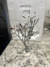 TWO Lemax Village Bare Birch Tree 6.5” High Christmas Village Tree picture