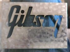 Rare Metal Original Gibson Guitar Logo Steel Art Decoration Decor Stencil Sign  picture
