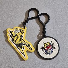 Hasbro POWER RANGERS Beast Morphers MIGHTY CLIP Charms Keychains Lot Of 2 Yellow picture