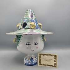 Handpainted and Glazed Ceramic Bowl with Lid by Bjørn Wiinblad picture