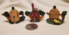 Vintage Miniature Teapot Birdhouses (3) picture