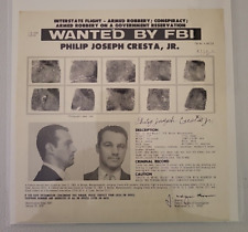 1970 FBI WANTED POSTER PHILIP JOSEPH CRESTA JR -LEGENDARY BOSTON BRINKS ROBBERY picture