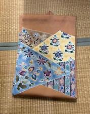 Japanese Nagoya Obi Stylish Floral Pattern Dyed And Has Signs Of Use Througho picture