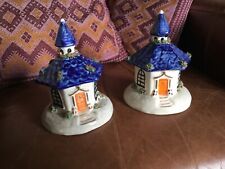 Pair Antique Victorian pastel burners, lodge / cottage shape,Staffordshire.? picture