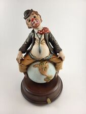 Vintage Albert Price Clown On The World Musical Rotating Clown picture