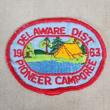 DELAWARE DISTRICT Boy Scout Pioneer Camporee 1963 PATCH BSA DP Uniform Badge picture