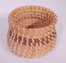 Vintage Small Charleston Sweetgrass Basket Bowl picture