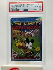 2023 Kakawow Hot Box Disney Mickey Mouse Touchdown Mickey Blue Poster PSA 10 picture