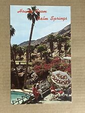 Postcard Palm Springs California Tennis Club Pool Area Vintage CA Greetings picture