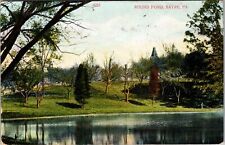 Sayre PA-Pennsylvania, Round Pond, Scenic, Bare Trees, Vintage Postcard picture