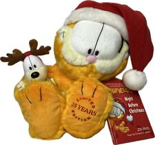 Vintage Garfield x Macy's 25th Birthday Special Edition Plush & Book Christmas picture