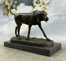 Collectible Spanish BRONZED ENGLISH FOX HOUND DOG Large Statue Sculpture - NEW picture