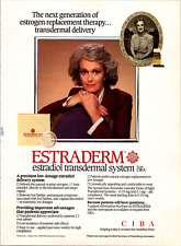 1986 Pharmacists ESTRADERM Estradiol Transdermal Vintage Print AD picture