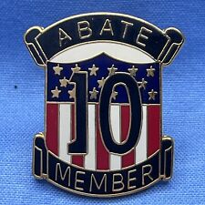 ABATE 10 YEAR  MEMBER PIN with rubber clip picture