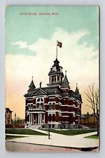 Saginaw MI-Michigan, Court House, c1909 Antique Vintage Souvenir Postcard picture