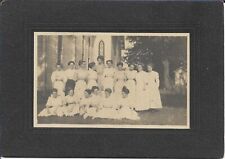 Ladies Outdoors Photograph Early 1900s Vintage Fashion Dresses Cabinet Card picture