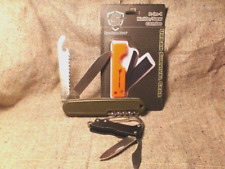 Lot of 3 Survival Knives Bundeswehr Army + 5ive Star 2-in-1 Saw + Mini Hipster picture