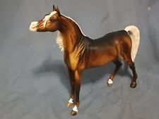 Breyer Custom Arabian (Marciea Bey) Dappled Chocolate Palomino Horse Statue OOAK picture