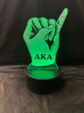 Alpha Kappa Alpha Hand 3D Illusion Lamp Night Light 7 Color Change LED picture