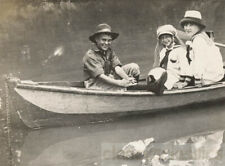 1920 CAnoe on River Young Folks Chautauqua New York picture