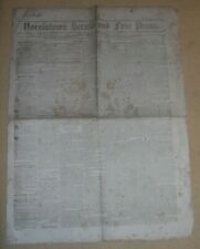 Antique 1842 Newspaper - Norristown PA Herald & Free Press Vol.42 No.2201 picture