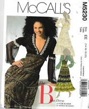McCall's M5230 Misses Gorgeous BOHO Dress, Size 14-20, FF picture