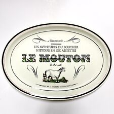 Les Aventures du Boucher 12” Porcelain Sheep Serving Platter picture