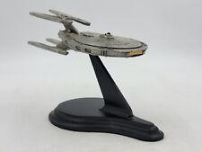 Franklin Mint Pewter Star Trek Stargazer Spaceship with Base picture