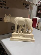 She Wolf Romulus Figurine Story Of Rome- Made In Italy picture
