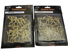 20 Pcs Skeleton Army  & Mummy Army Zombies Set Small Plastic Halloween Figures picture