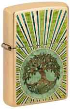 Zippo 48391, Tree of Life Design, High Polish Brass Fusion Lighter picture