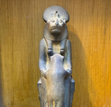 Antique Statue Of Sekhmet Ancient Power Goddess Made Of Stone Rare Pharaonic Bc picture
