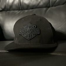 Harley Davidson New Era 59Fifty Fitted Black Hat Cap 3XL 7 3/4 picture