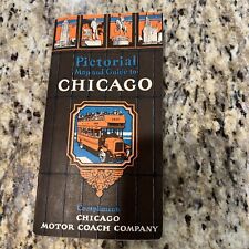 1920s Chicago Motor Coach Pictorial Map of Chicago  #DM picture