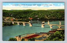 Chattanooga TN-Tennessee, Market St Bridge, Walnut St Bridge Vintage Postcard picture