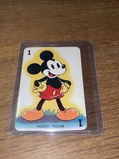 DISNEY 🎥 1938 SHUFFLED SYMPHONIES CASTELL MICKEY MOUSE PLAYING CARD NM-MINT+ picture