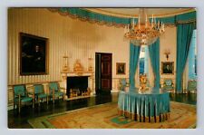 Washington DC, White House Blue Room, Antique Vintage Souvenir Postcard picture