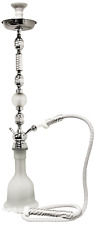 40 INCH INHALE (R) INDIA EGYPTIAN STYLE HOOKAH WITH A LARGE HOSE WHITE picture