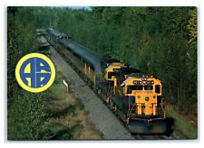 Postcard AK Alaska Railroad carrying passengers Anchorage to Fairbanks AJ1 picture