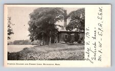 Middleton MA-Massachusetts, Pumping Station and Forest Lake, Vintage Postcard picture