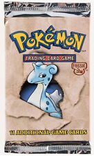 1999 Pokemon Unlimited Fossil Set Lapras Art Sealed Booster Pack picture